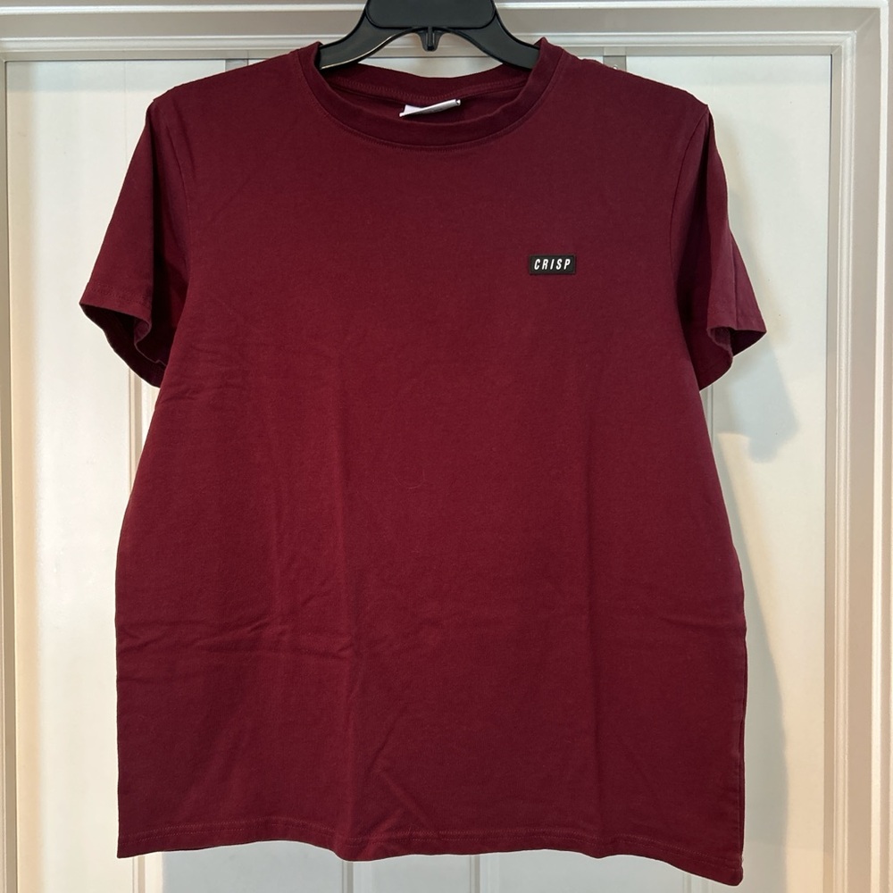 Men's Burgundy Short Sleeve Tee